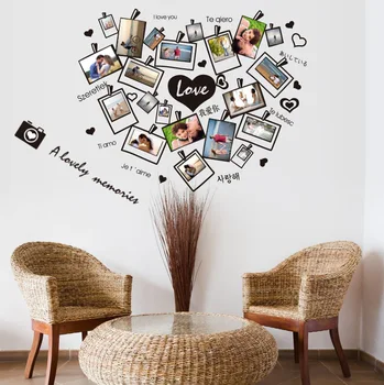 

A Lovely Memory Wall Quote Decal Home Decor Wall Picture for Living Room Photo Frame Wall Sticker DIY Wallpaper Wall Art Poster