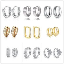 SHUANGR 32 пары, разные стильные панковские геометрические металлические маленькие круглые серьги-кольца для женщин и девочек, модные ювелирные изделия