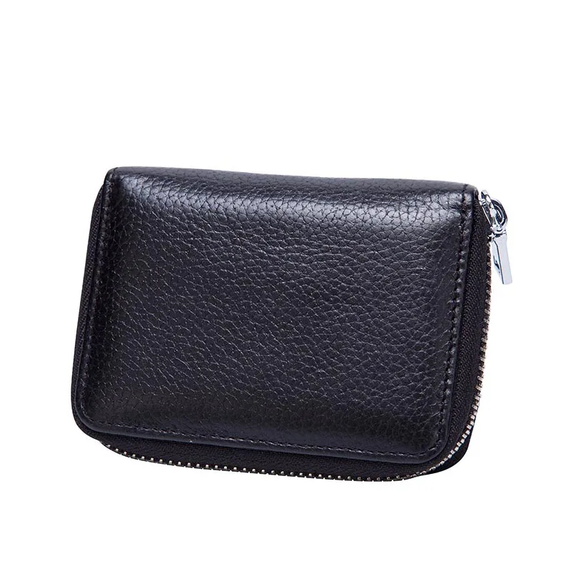 

Hot Selling Men Women Coin Purse Candy Color Cow Leather Zipper Mini Card Holder Wallet Clutch Money Bag -B5
