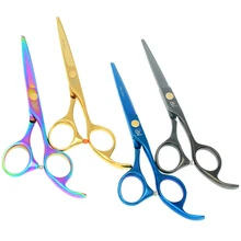 Colorido 5.5 Polegada tesouras de corte de barbeiros jp440c tesouras de cabelo ferramentas de cabeleireiro salão corte de cabelo tesoura 4 cor opcional a0009a