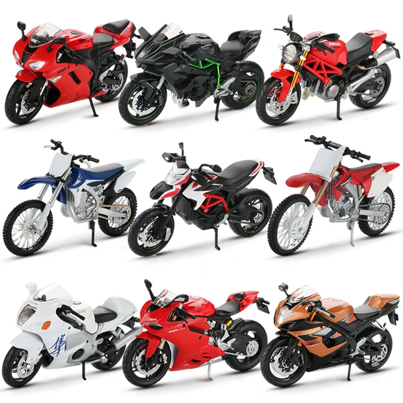 

Maisto 1:12 Motorcycle Toy Model H2R 1199 Panigale GSXR 750 YZF R1 CBR 600RR Motorcross Racing Motorbike Collection Kids Toys