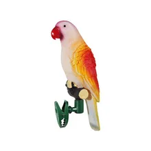Hot Solar Power LED Light Bird Parrot Lamp With Clip Night Lights for Outdoor Garden Path Ornament D6
