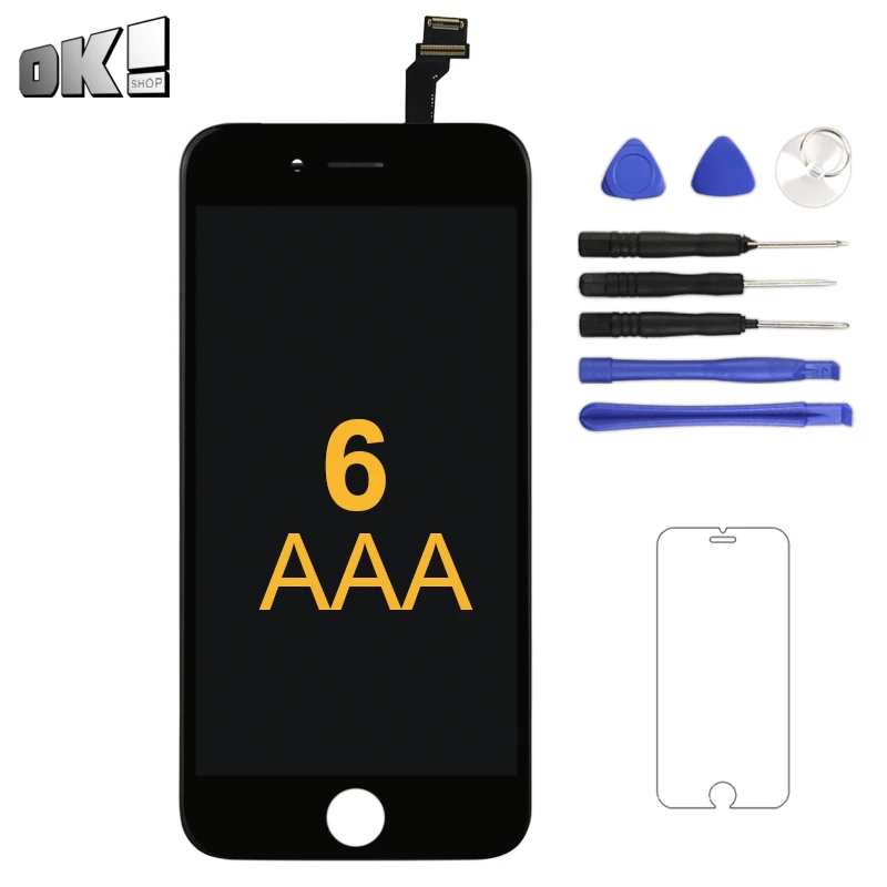 

Grade AAA+++ No Dead Pixel Display For iPhone 6 LCD Touch Screen Digitizer Assembly Phone Replacement Spare Parts + Repair Tool