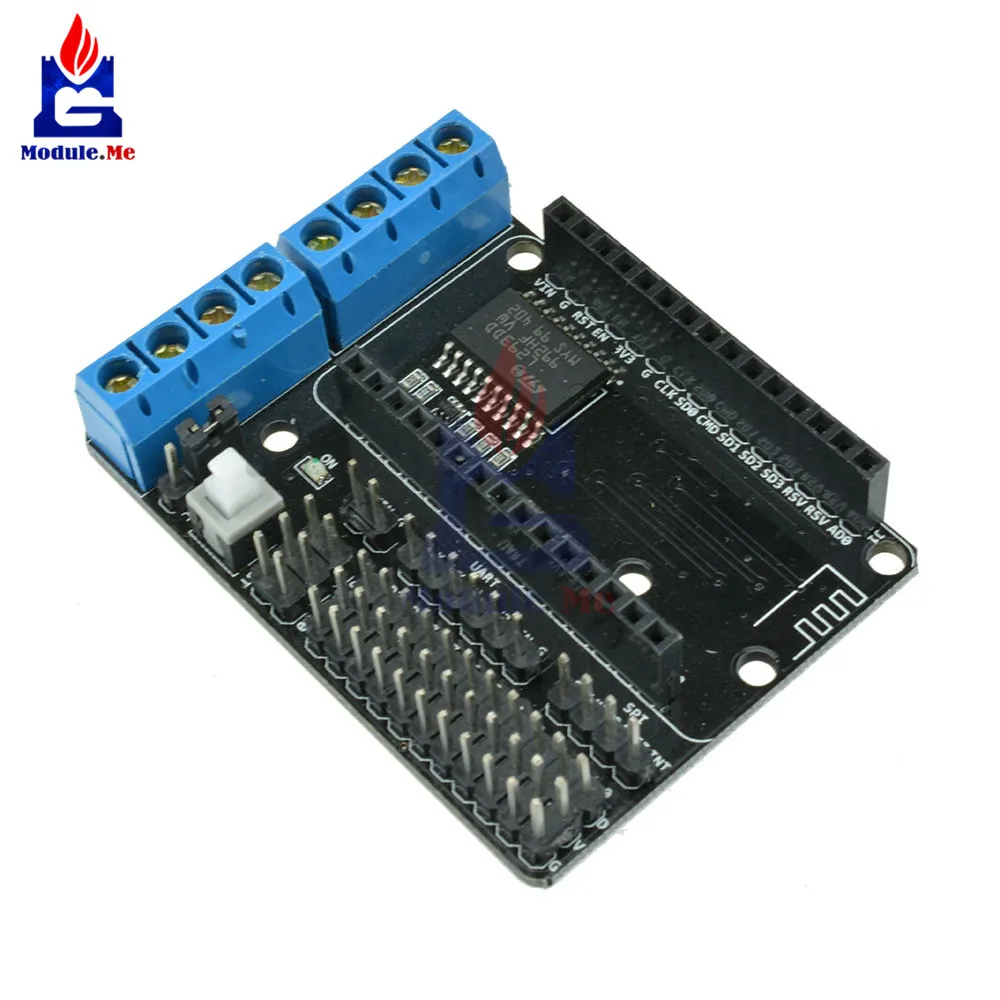 

NodeMCU Motor Shield Board L293D for ESP-12E from ESP8266 esp 12E kit diy rc toy wifi rc smart car remote control