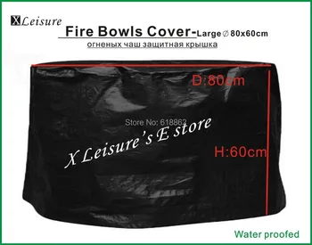 

Large size Protective cover for Fire Pits,Fire Bowls,Fire Baskets Cover --31.5"/80X60CM Free shipping