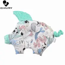 Newborn Shaping Pillows Baby Pillow Sleeping Support Prevent Flat Head Cushion Cute Pig Shape Infant Pillow lokyee 6119 cute bear pattern infant baby avoid flat position pillow light ivory