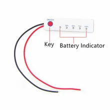 3S /4S Lithium Battery Indicator Board 12V 14.8V Power Indicator 11.1v 5 Indicator Board