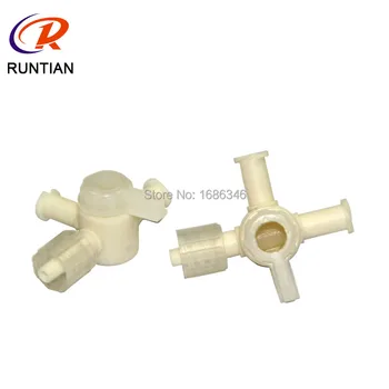 

10pcs/lot Hot Sales Plastic 3-way Valve for Flora Printer