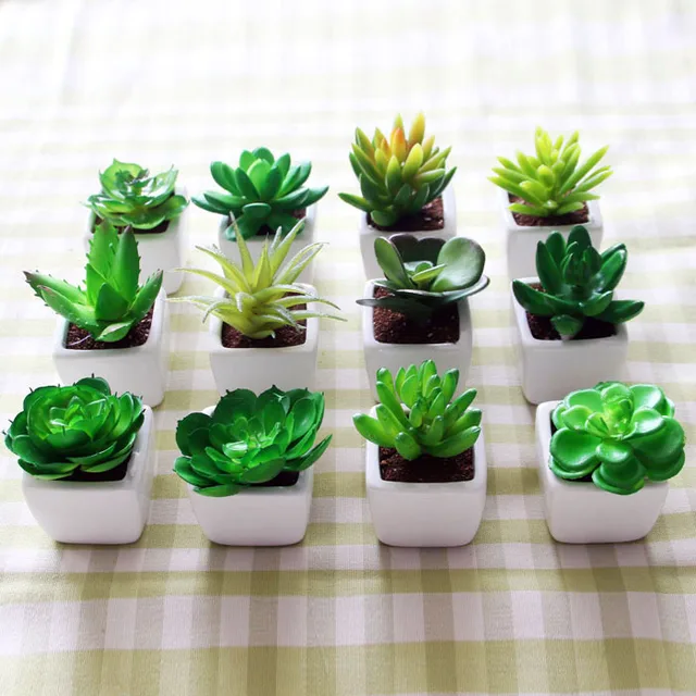 Simulation Succulents Small Potted Plants Bonsai Mini Creative Simulation Succulents Small Potted Plants Bonsai Mini Creative Emulation Suite Living Room Decorated Artificial Flowers