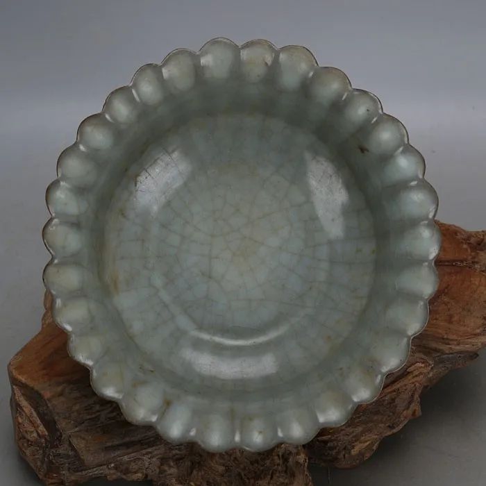Antique SongDynasty porcelain bowl,Green glazed sunflower bowl,Hand