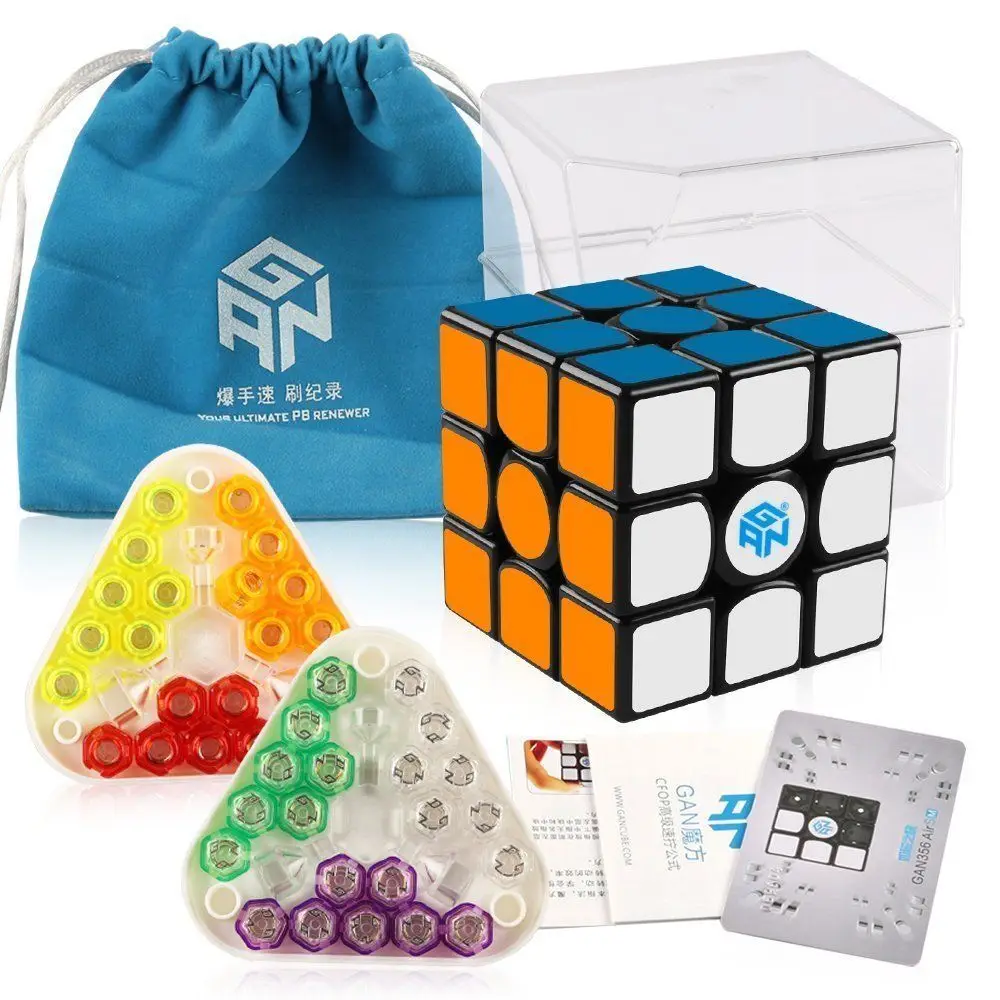 

Original New GAN356 X Magnetic Magic Speed Cube Professional 3x3 IPG V5 Magico Cubo Exchange Magnets Puzzle Black Stickerless