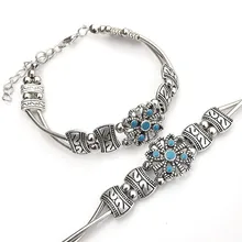 Lusion marca tibetano pulseira da mulher, vintage flor pulseira acessórios bijoux moda gola encantos pulseiras e braceletes atacado z25
