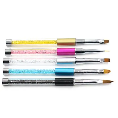 

Fashion Acrylic Handle Nail Art DIY Painting Pen Nail Head Design Fiber Brush Tool Nail Tools