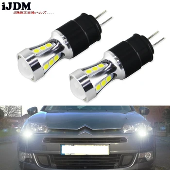 

iJDM Car ph24w led High power No faulty white 6000K led drl light G4 18smd 3030 12V for peugeot citroen daytime running light