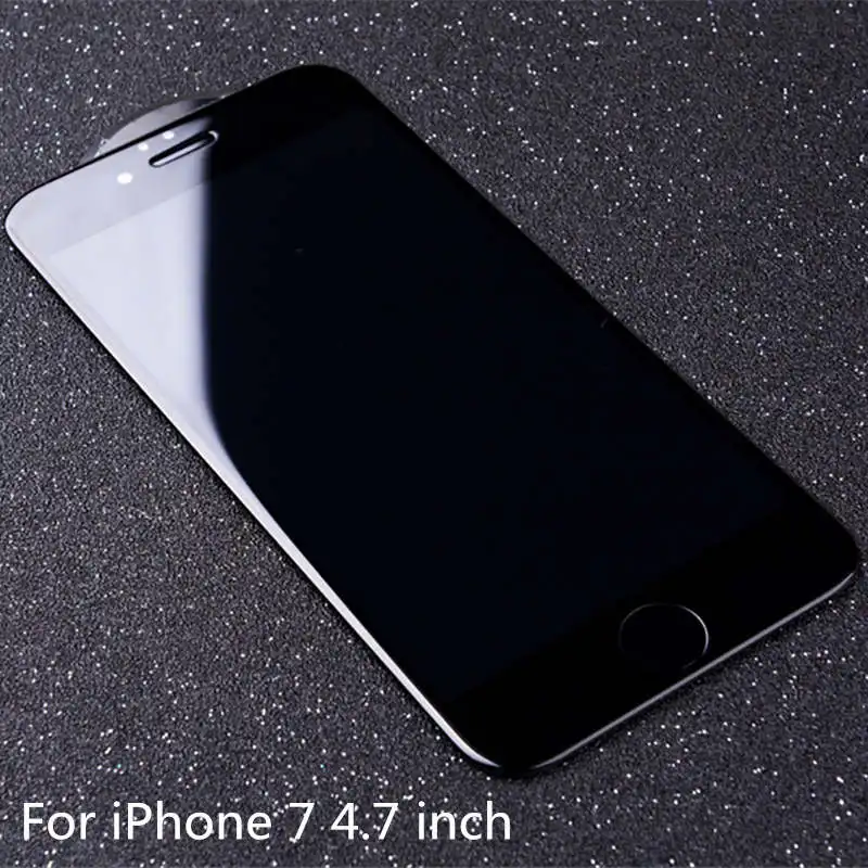 4D(2nd Gen 3D) полное покрытие закаленное стекло для iPhone 6 6S 7 7 Plus экран Взрывозащищенная пленка 9H чехол 6 6S 7 Plus стекло - Цвет: Black For 7