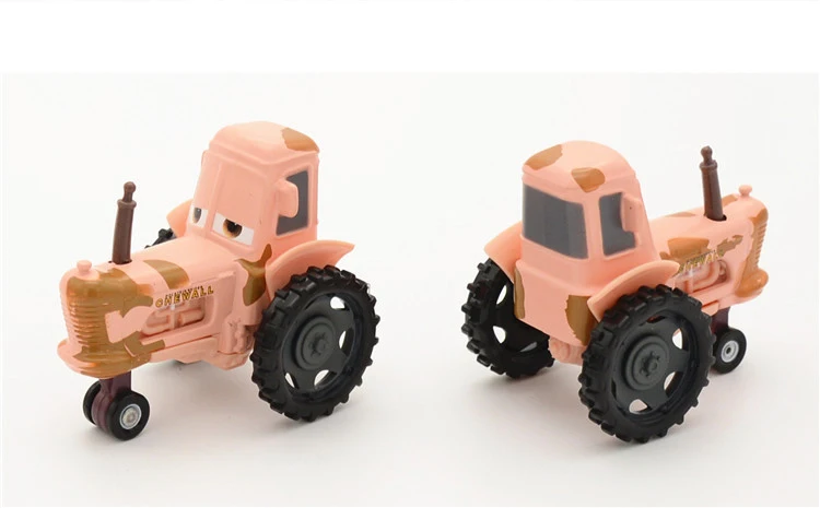 1:55 Disney Pixar Cars 3 2 Metal Diecast Car Toy Lightning McQueen Jackson Storm Combine Harvester Bulldozer Kids Toy Car Gift