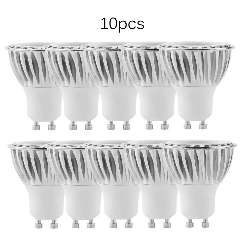 

10pcs/set Wide Beam Angle Socket GU10 4W LED Spot Light Lamp Bulb Not Dimmable Replacement Bright Decoration Lamp
