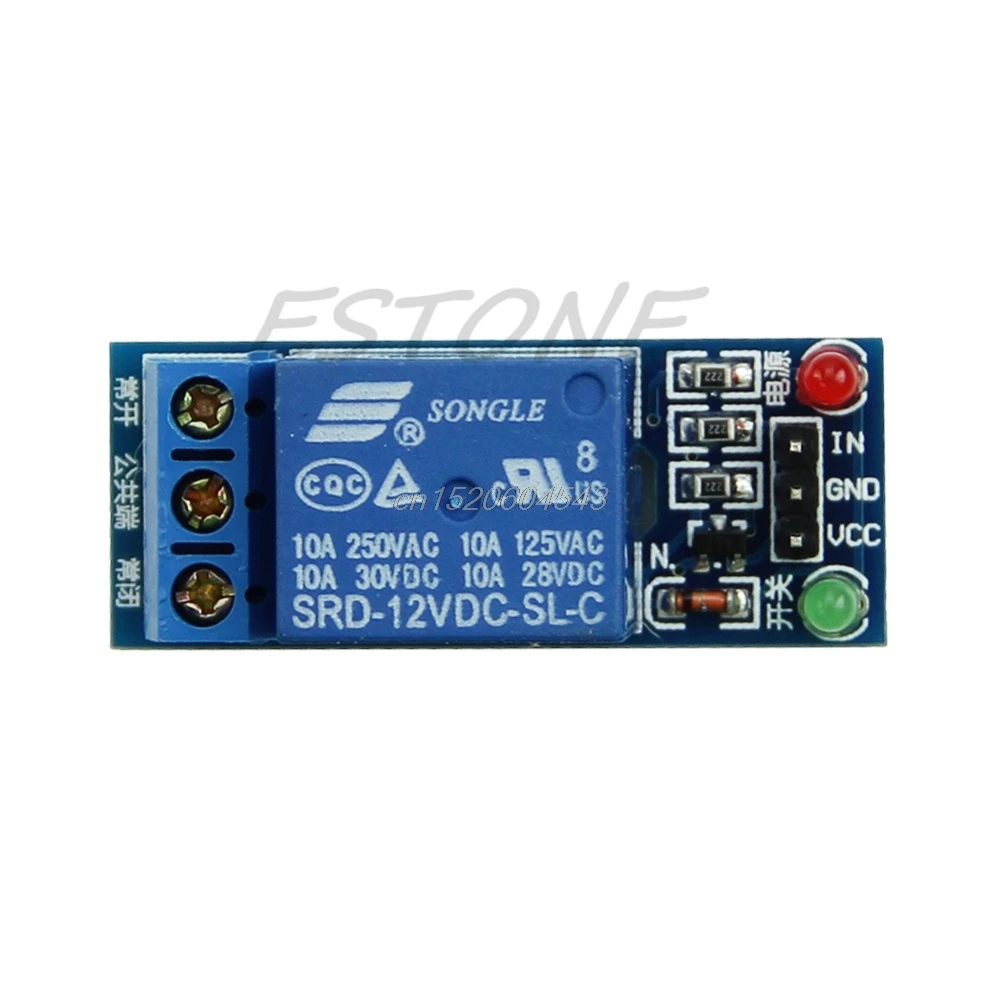 1 Channel 12V Relay Module Expansion Board Low Level Trigger for Relays