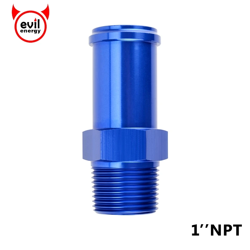 1//4 NPT Male to AN6 Barb 90 Degree Hose Fitting Adapters Aluminum 1//4 inch NPT Thread to 6 AN Hose Fuel Line Connector Blue Anodized