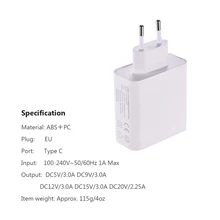DYF-045WPD adaptateur secteur USB-C Type C 45 W PD adaptateur secteur chargeur pour Macbook Pro XIAO MI AIRBOOK HUAWEI MATE téléphone portable sérieux(China)