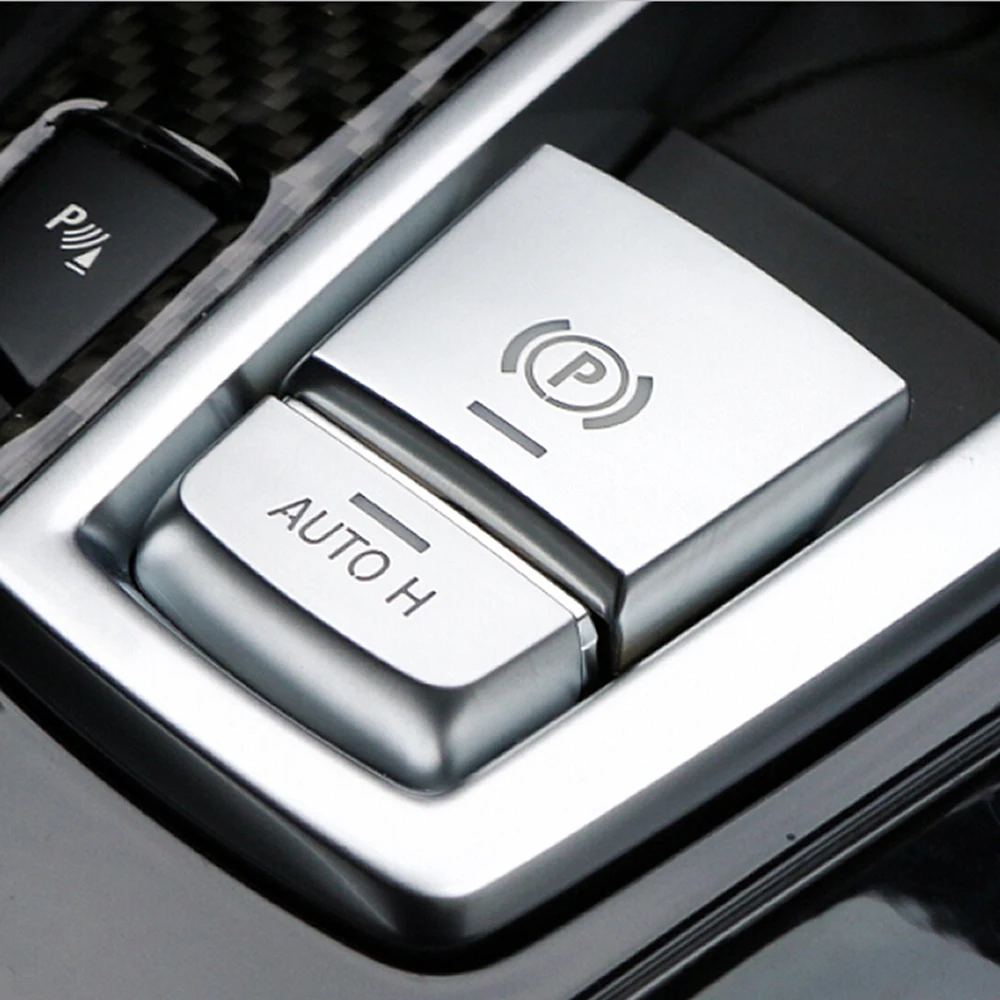 

Car Styling Central Handbrake Auto H Button Decorative Cover Trim For BMW 5/6/7 Series F10 GT F07 X3 f25 X4 f26 X5X6 Accessories