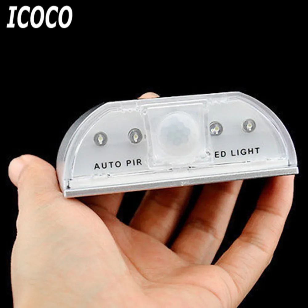 Luzes da Noite icoco 1 pc 4 led Size : 81mm x 46mm x 30mm