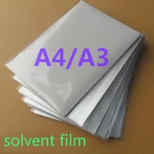 A4 A3 размерная прозрачная пленка для печати растворителя(50 листов одного мешка