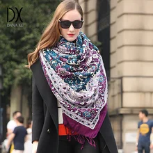 Модный Роскошный брендовый кашемировый шарф-шарф из пашмины, теплая шаль, зимний шарф, женские шарфы с кисточками, длинное одеяло из пашмины