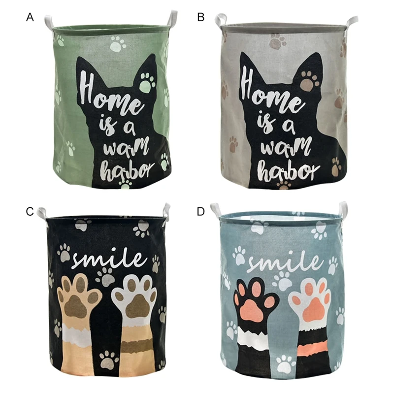 للطي سلة تخزين ملابس للعب الهندسة تخزين برميل الدائمة خزانة ملابس دلو الغسيل حامل مُنظِم الحقيبة