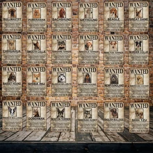 [Mike86] желанные Домашние животные забавная собака бордер колли металлический знак настенная доска плакат Доберман живопись искусство Рождественский Декор Искусство FG-515