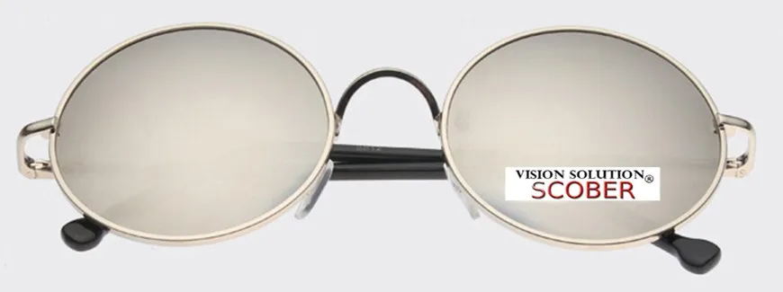 = SCOBER = классический ретро круглый Ozzy стиль зеркало отражение драйверы TAC усиленный поляризованный Polaroid Uv 400 мужские и женские солнцезащитные очки - Цвет линз: Серебристый