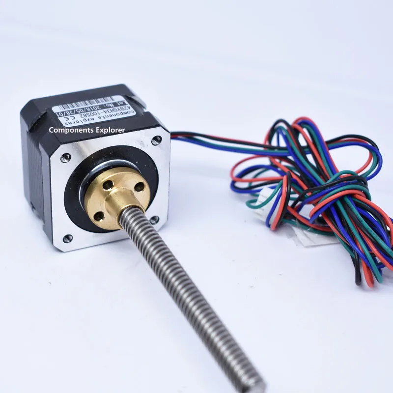 Nema17 42BYGH34 100S 100 мм T8 * 8 винтовой стержень линейный шаговый двигатель свинцово