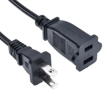300 см США Outlet Saver Удлинительный шнур питания кабель 2-зубец 2 розетки Nema 1-15 P к Nema 1-15R кабель питания переменного тока