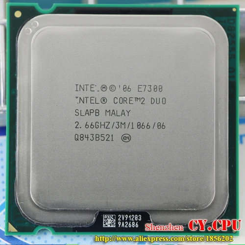 Процессор Intel Core 2 Duo E7300 cpu(2,66 ГГц/3 м/1066 ГГц) Socket 775