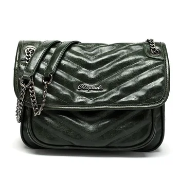 

Retro chain bag women high quality PU leather shoulder bag CHISPAULO brand messenger bag New bolsa feminina free shipping