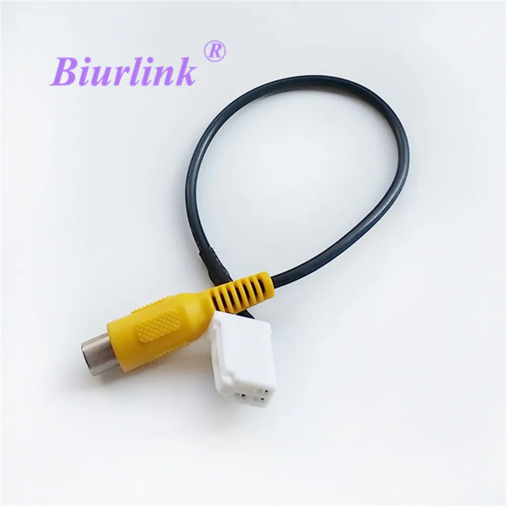 Car Reverse Camera RCA Video Wire Cable Plug Adapter For Toyota Camry Panasonic Navigation DVD