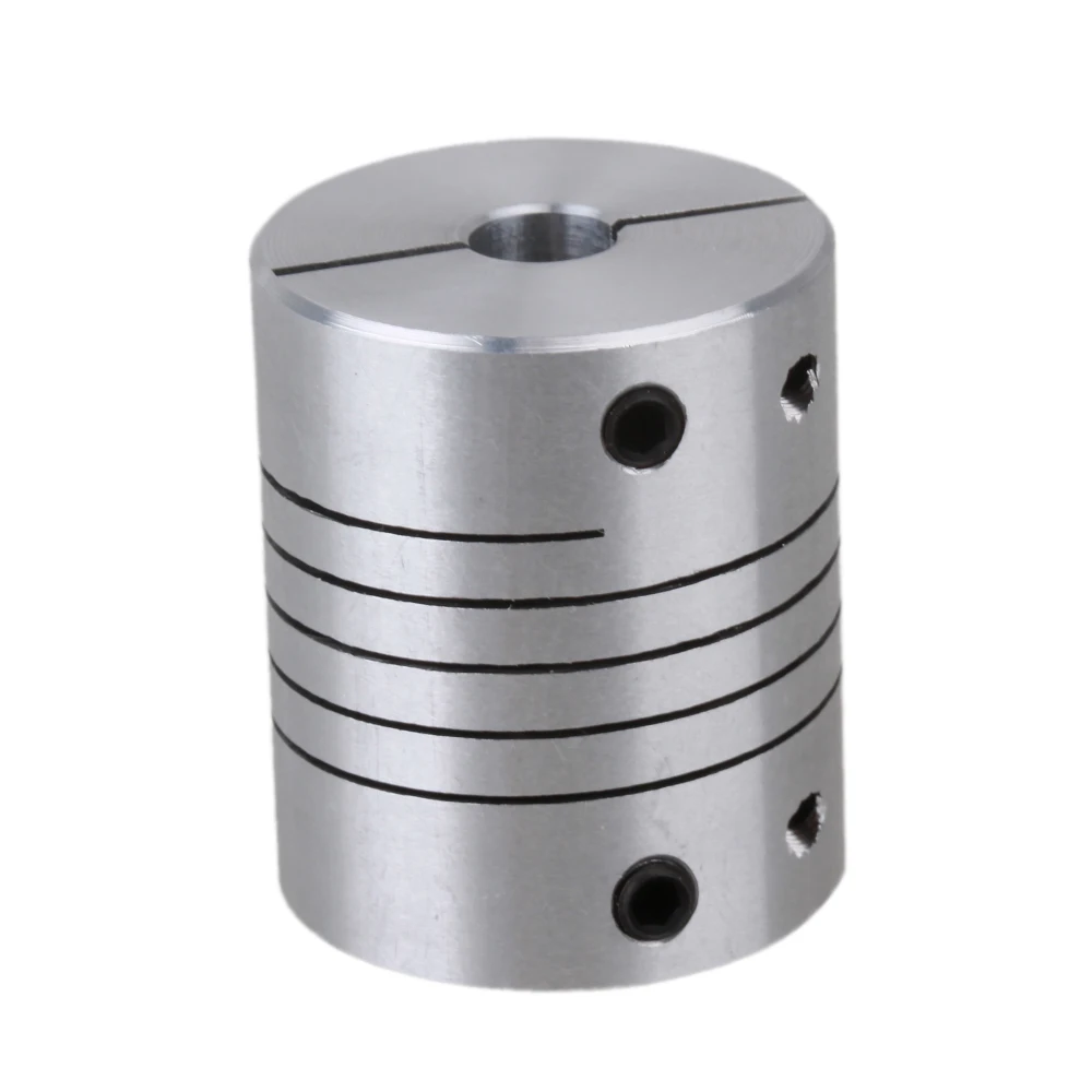 Uxcell Jaw Coupler Shaft Joint 5mm-6.35mm Bore L31xD25
