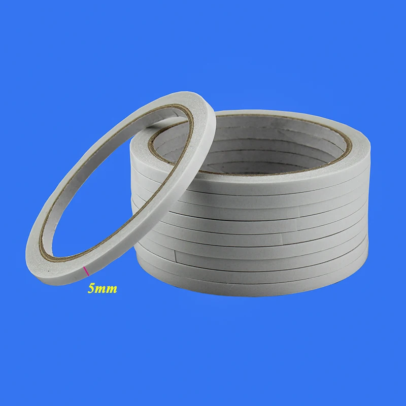 

10pcs 5mmx10M Double Side Adhesive Tape Office Tape School Supplies For DIY Craft