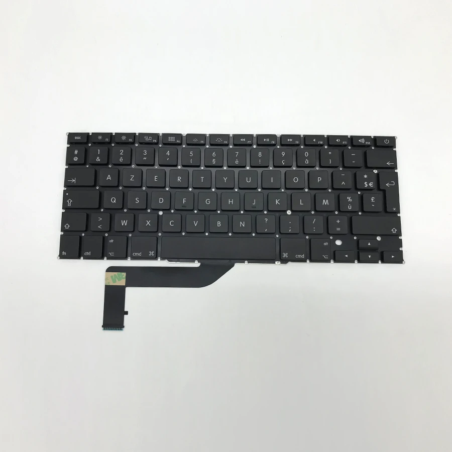 Новая Франция Французский Клавиатура для Macbook Pro retina 1" A1398 2012 2013