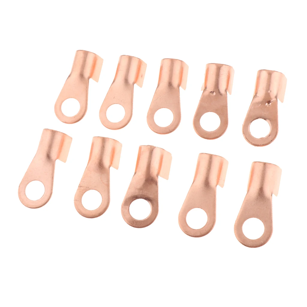 10pcs Open Barrel Copper Ring Lug Terminals OT 200A Wire Crimp Connectors Assortment Kit