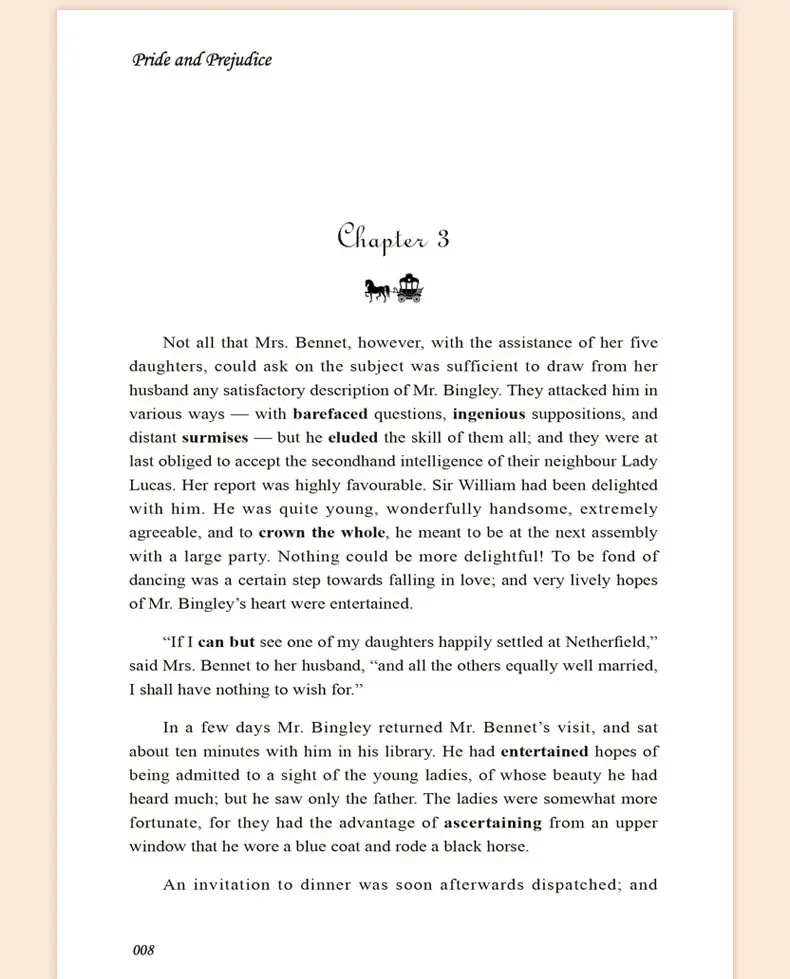 Conjunto o Pequeno Orgulho e Preconceito Livros de Leitura Livros Príncipe Crianças Adultas Versão Inglês George Orwell Romances Mundialmente Famosos 2 - 12 Home & Garden
