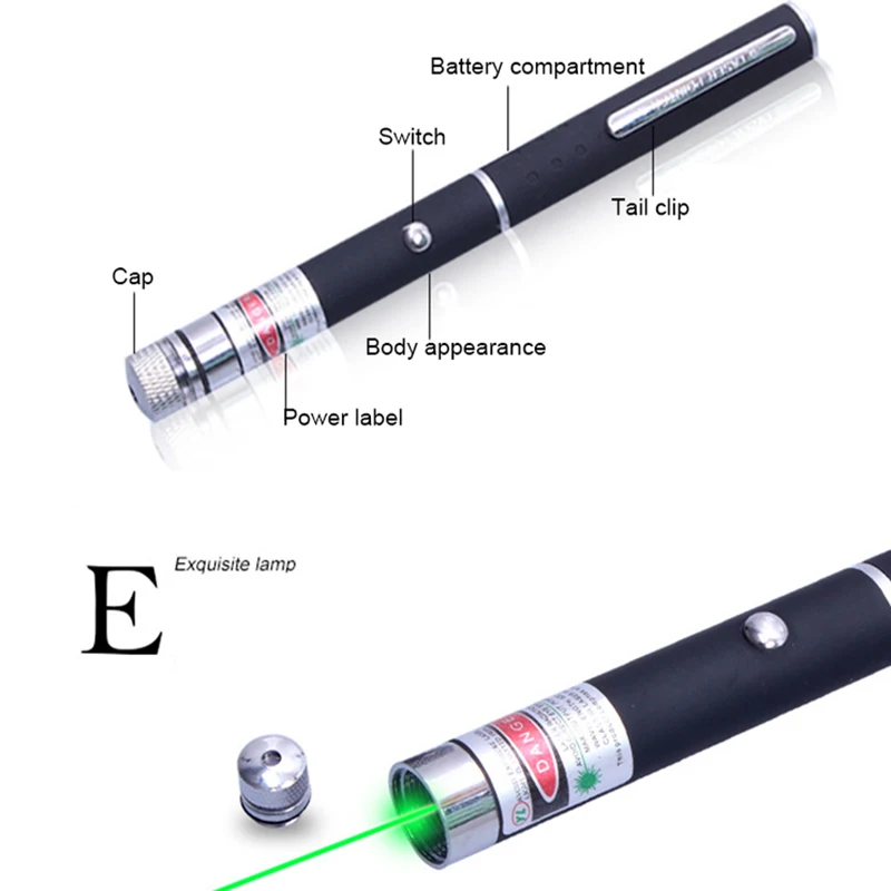 LED High Power Hunting laser Sight device 532nm 50mW Green Laser Pen Powerful Laser Pointer Professional Lazer pointer04