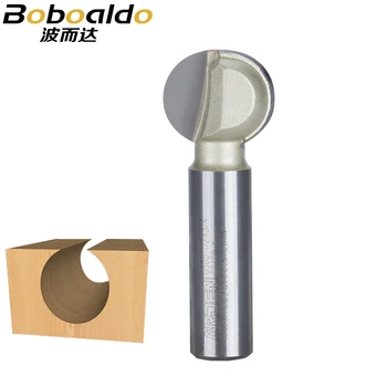 

1/4 1/2 Ball Milling CNC Bits For Wood Root Carving CNC Woodworking Round Engraving Milling Cutter Tongpiercing Arden Router Bit