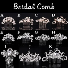Elegante casamento pentes de cabelo para noiva cristal strass pérola feminino hairpins nupcial headpiece cabelo jóias acessórios hairwear