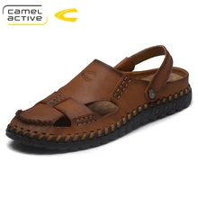 Camel Active/ Модные Качественные мужские сандалии из натуральной кожи, мягкая летняя повседневная обувь в рыбацком стиле, мужские пляжные сандалии, мужская обувь