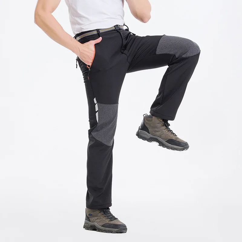 2108 nuevas llegadas pantalones de senderismo al aire libre Softshell Trekking pantalones térmicos a prueba de viento para Camping esquí pantalones de senderismo Pantalones