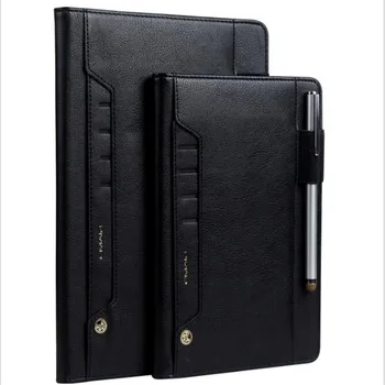 

Unique business Card leather cover for Samsung Galaxy Tab S3 T820 solid luxurious tablet case with sleep stand