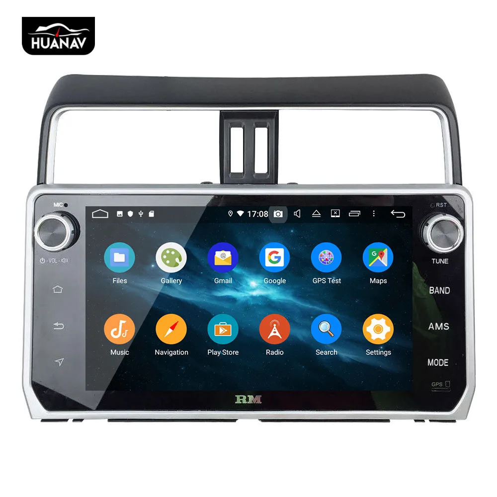 Discount DSP Android 9.0 Car GPS Navigation Car DVD player for TOYOTA Land Cruiser Prado 150 2018+auto stereo multimedia player head unit 2