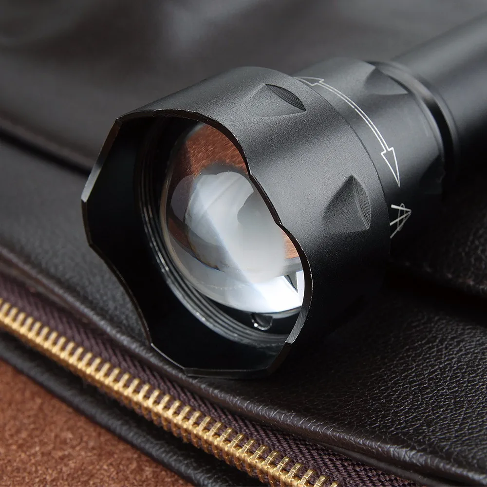 Uniquefire 1501 recharger battery Flashlight  adjustable  LED tactical Torch + Pressure Switch + Gun Mount + two slot charger8