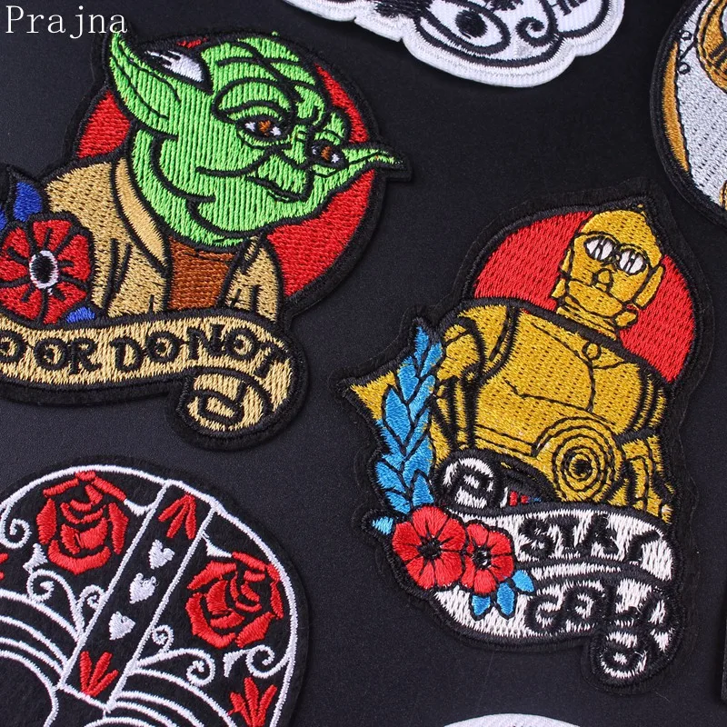 

Prajna DIY Iron On Patches Star Wars Patch Embroidered Patches For Clothing Military Morale Patch Applique Stripe Stickers Badge
